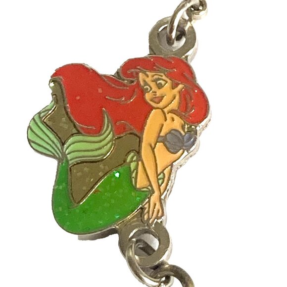 Vintage Disney Little Mermaid Princess Ariel Clip On Charm Bracelet Zipper Pull - Picture 4 of 12